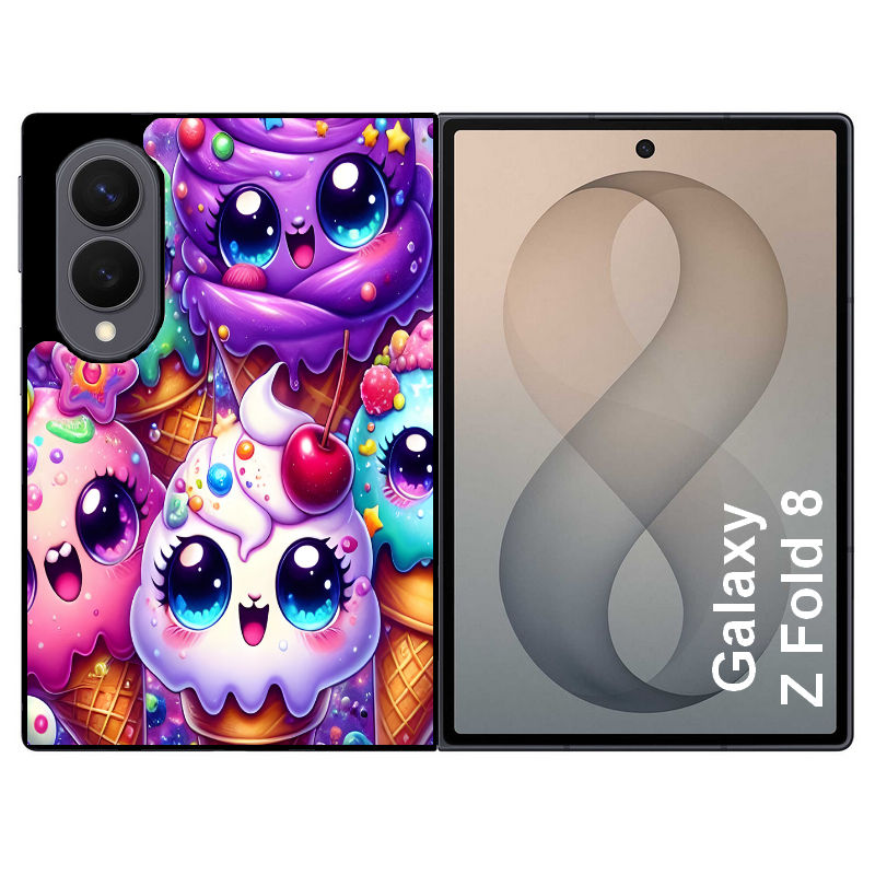 Coque pour Z FOLD 8 anime ice cream kawaii
