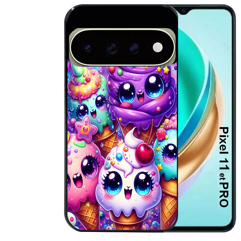 Coque pour Pixel 10 / 11 / PRO / XL anime ice cream kawaii