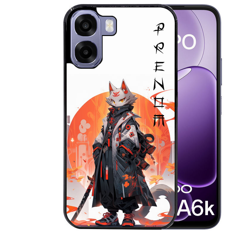 Coque pour Oppo A6 A6 A6K personnalisée anime chat japan