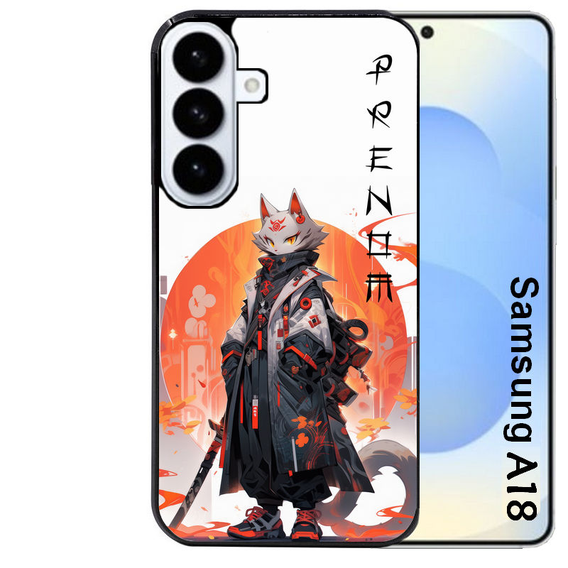 Coque pour Galaxy A08 A18 A28 A38 A58 personnalisée anime chat japan