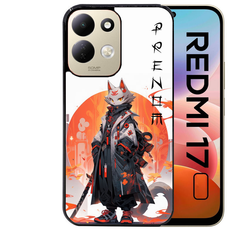 Coque pour Redmi 17 et 17C 4G 5G personnalisée anime chat japan