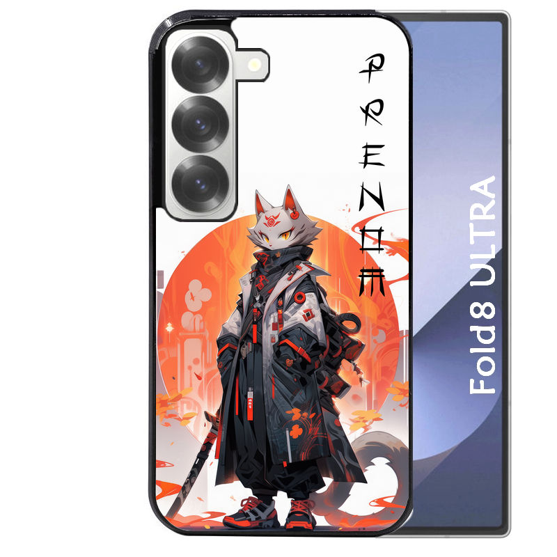 Coque pour Z Fold 8 / ULTRA personnalisée anime chat japan