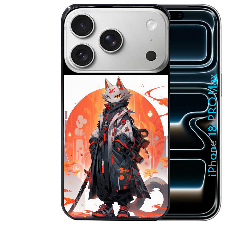 Coque pour Iphone 18 / PRO / PRO MAX / 18E personnalisée anime chat japan