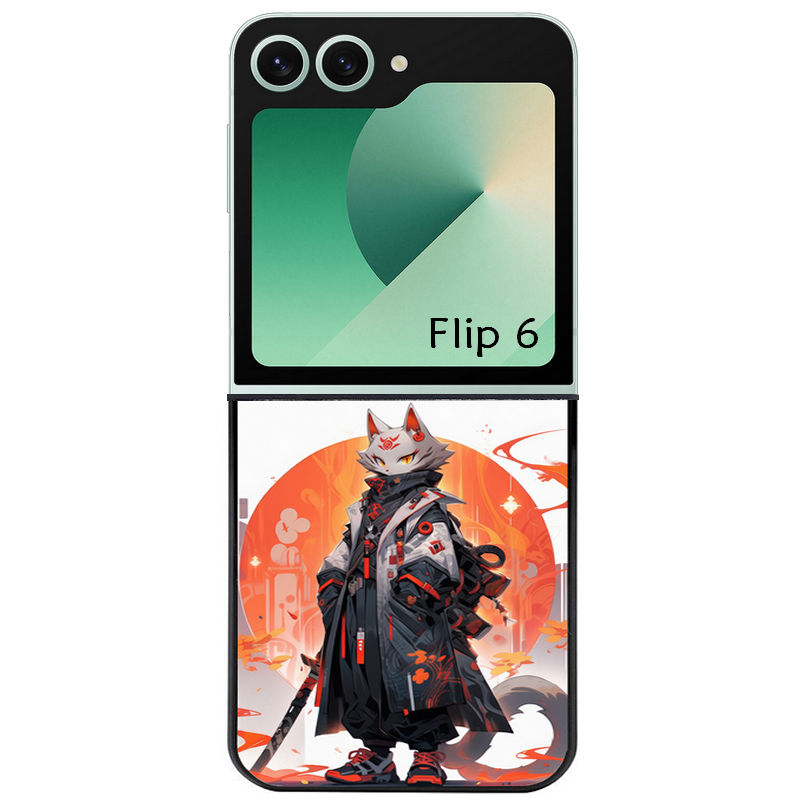 Coque pour Z FLIP 6 7 8 personnalisée anime chat japan
