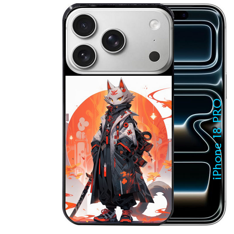 Coque pour Iphone 18 / PRO / PRO MAX / 18E personnalisée anime chat japan
