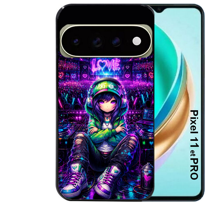 Coque pour Pixel 10 / 11 / PRO / XL anime manga et love DJ
