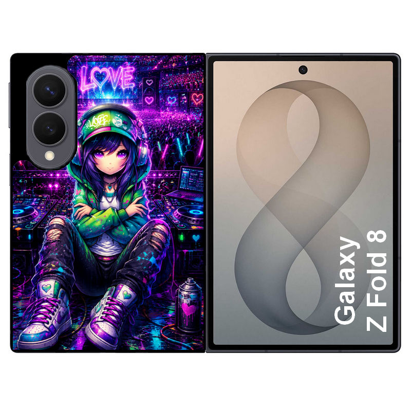 Coque pour Z FOLD 8 anime manga et love DJ