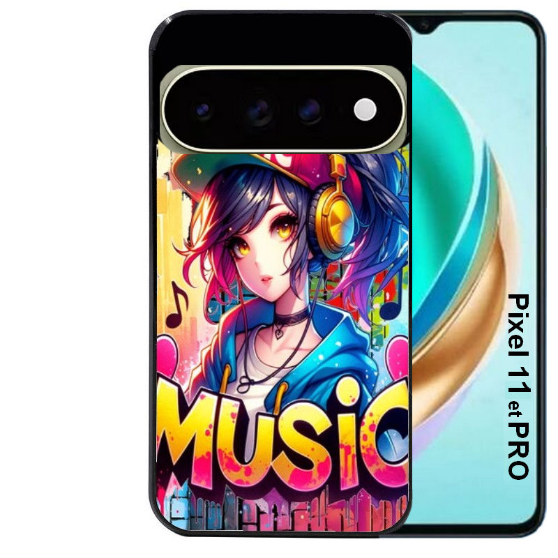 Coque pour Pixel 10 / 11 / PRO / XL anime manga et music