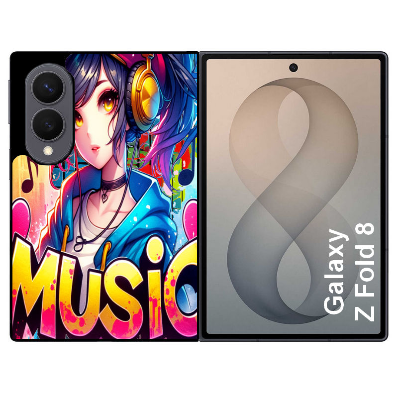 Coque pour Z FOLD 8 anime manga et music