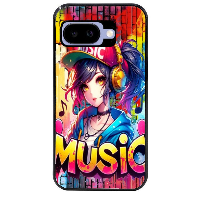 Coque pour Pixel 8A 9A 10A anime manga et music