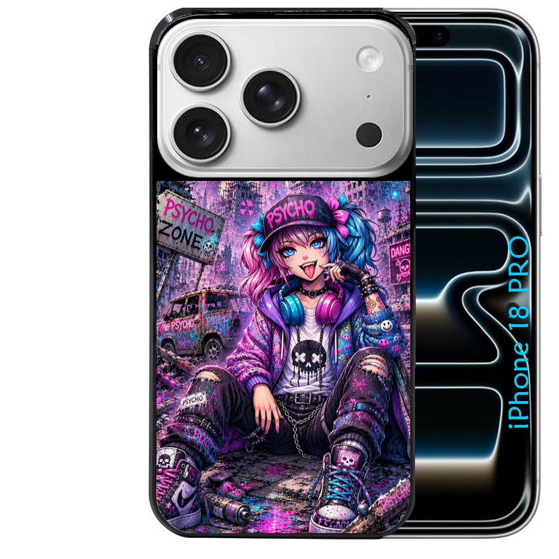 Coque pour Iphone 18 / PRO / PRO MAX / 18E anime manga et psycho