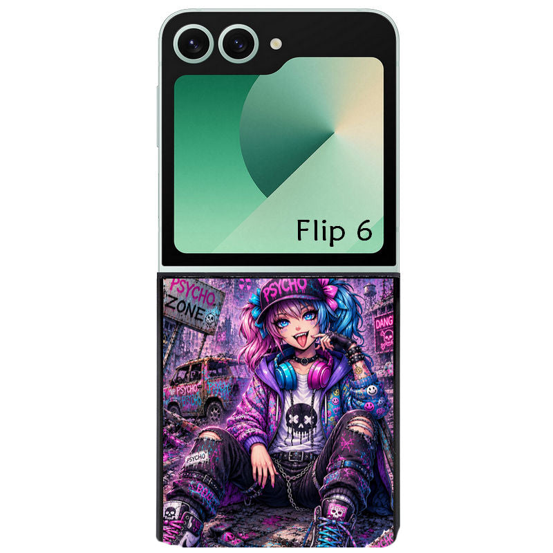 Coque pour Z FLIP 6 7 8 anime manga et psycho