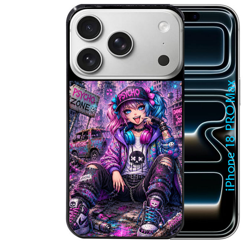 Coque pour Iphone 18 / PRO / PRO MAX / 18E anime manga et psycho