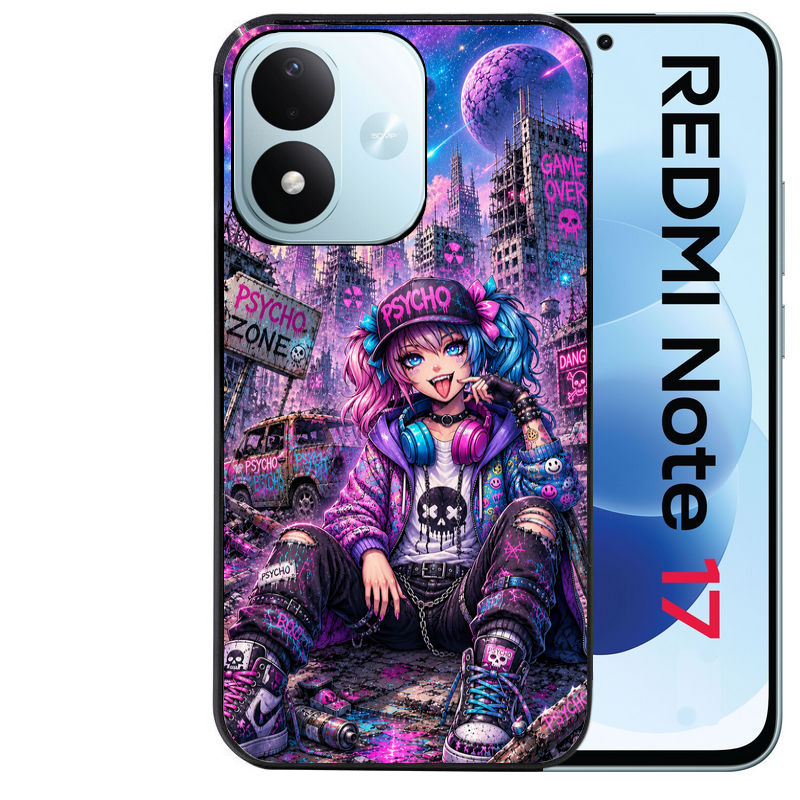 Coque pour Redmi Note 17 et PRO 4G 5G Max anime manga et psycho