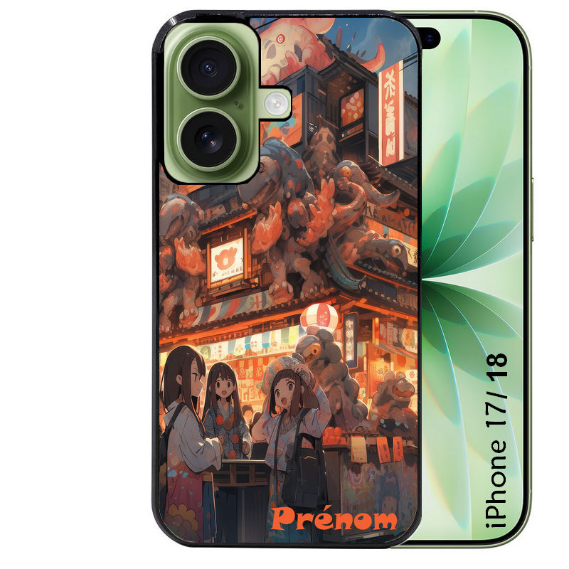 Coque pour Iphone 18 / PRO / PRO MAX / 18E personnalisée anime street japan