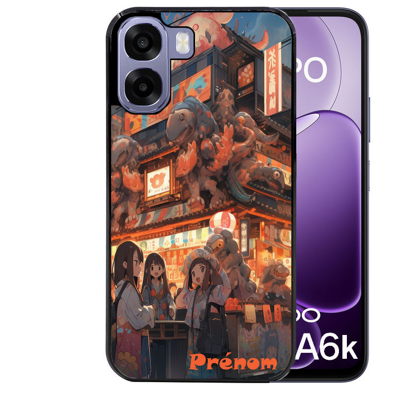 Coque pour Oppo A6 A6 A6K personnalisée anime street japan