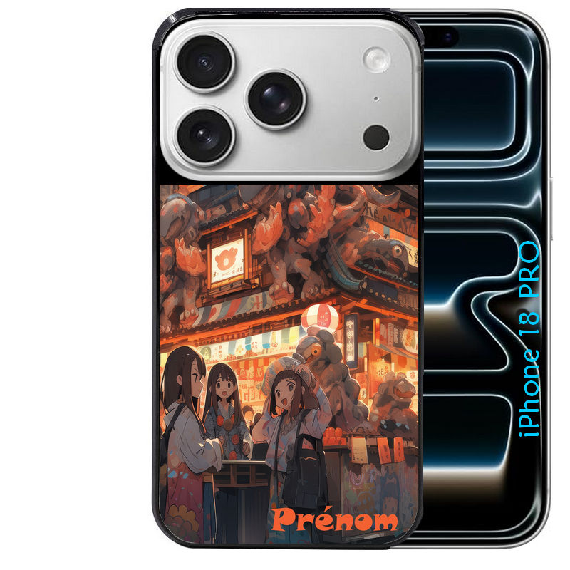 Coque pour Iphone 18 / PRO / PRO MAX / 18E personnalisée anime street japan