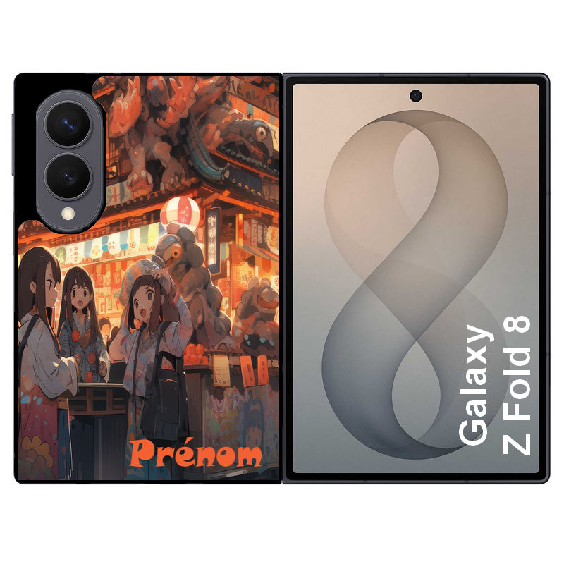 Coque pour Z FOLD 8 personnalisée anime street japan