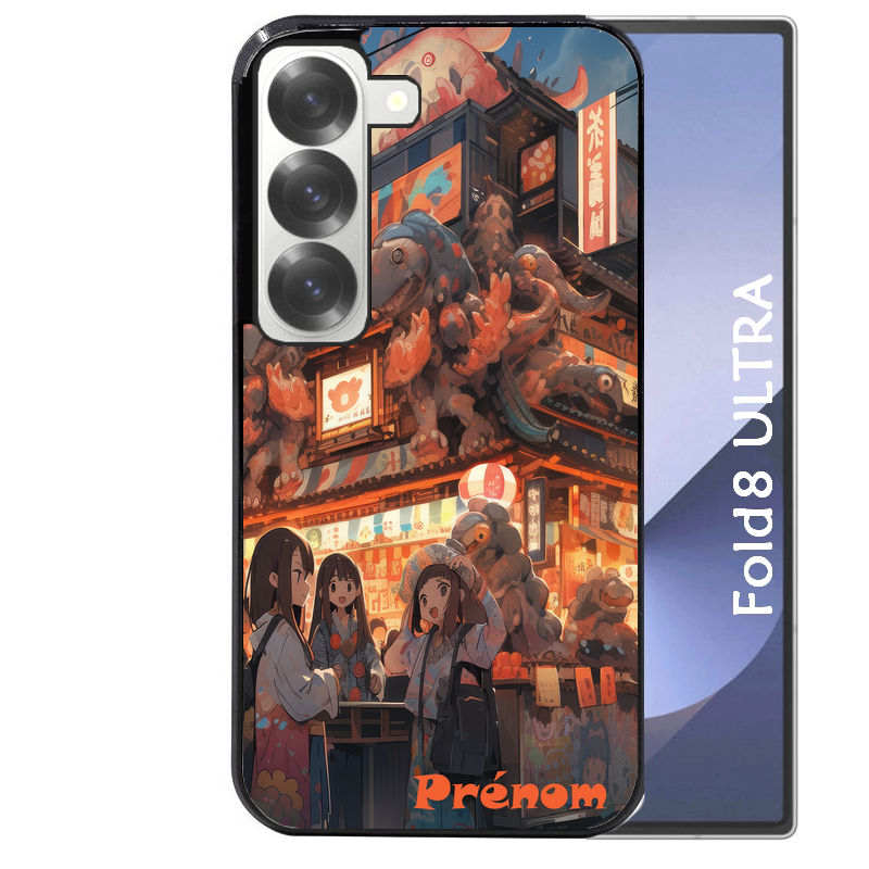 Coque pour Z FOLD 8 ULTRA personnalisée anime street japan