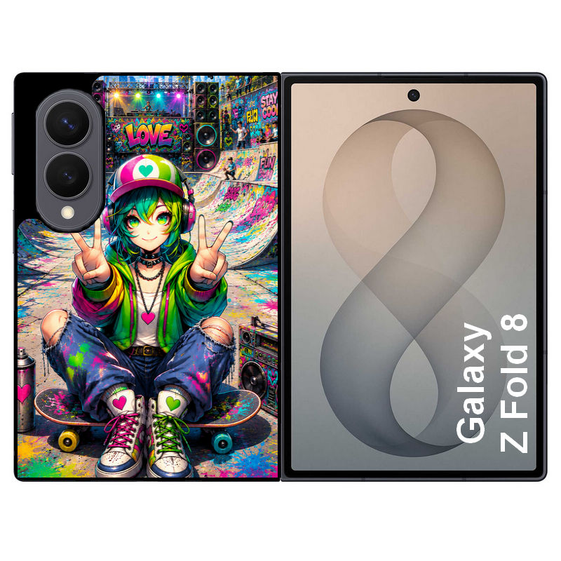 Coque pour Z FOLD 8 anime manga et tag