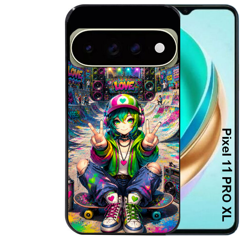 Coque pour Pixel 10 / 11 / PRO / XL anime manga et tag