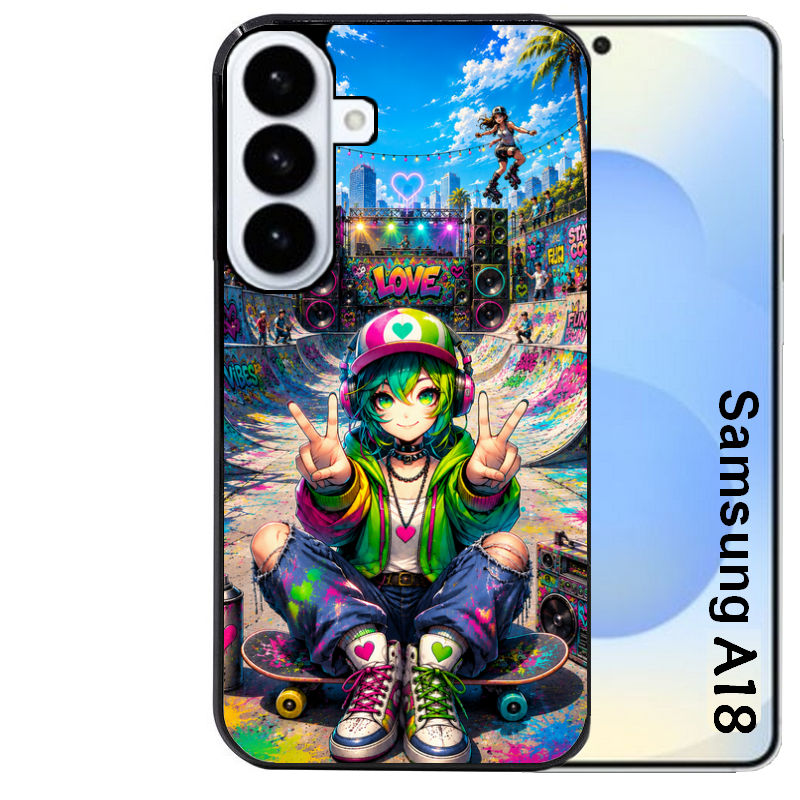 Coque pour Galaxy A08 A18 A28 A38 A58 anime manga et tag