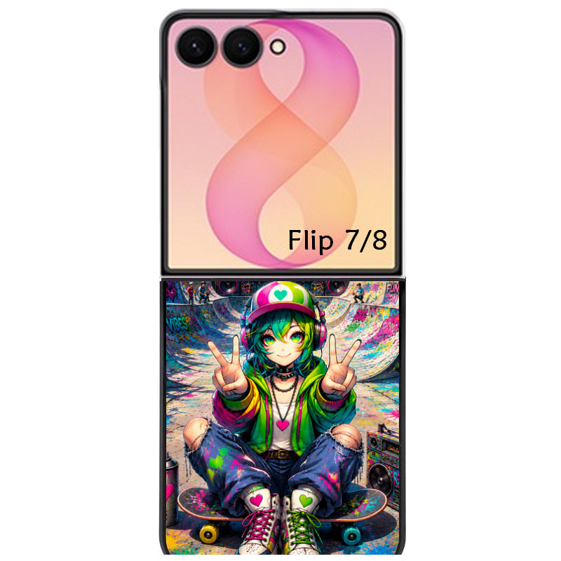 Coque pour Z FLIP 6 7 8 anime manga et tag