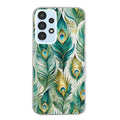 Coque taperso pour Galaxy A13 4G et 5G A23 A53 avec motif paon plumes protection antichoc personnalisée