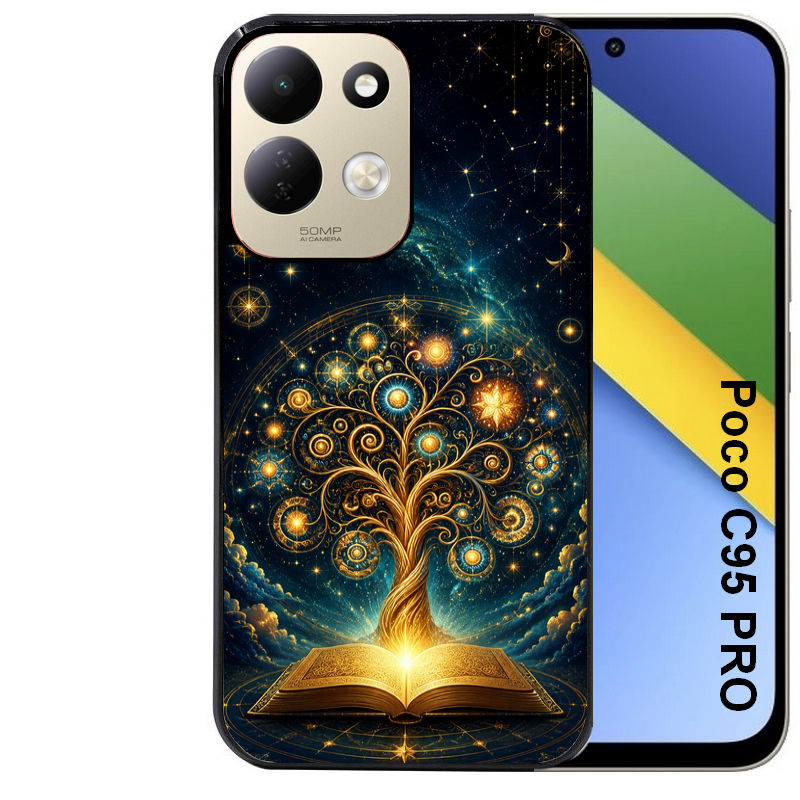 Coque pour POCO C95 PRO arbre de vie astro