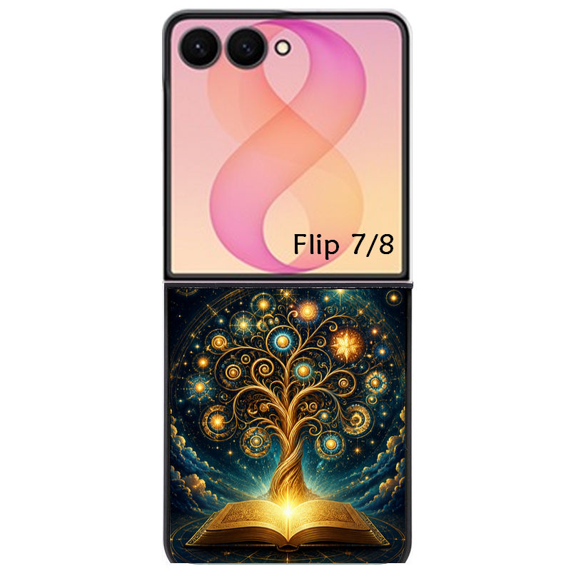 Coque pour Z FLIP 6 7 8 arbre de vie astro