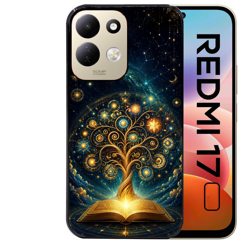 Coque pour Redmi 17 et 17C 4G 5G arbre de vie astro