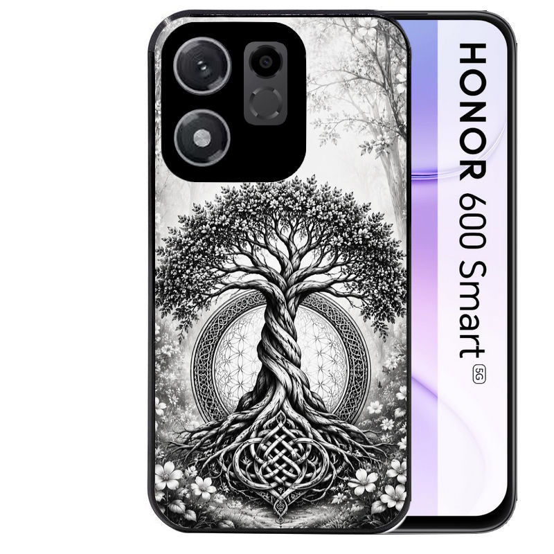 Coque pour Honor 600 SMART arbre de vie fleur
