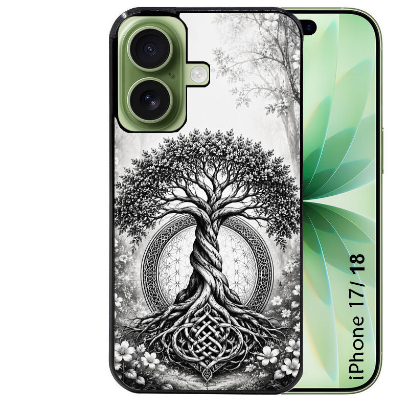 Coque pour Iphone 18 / PRO / PRO MAX / 18E arbre de vie fleur
