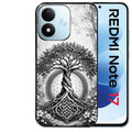 Coque pour Redmi Note 17 et PRO 4G 5G Max arbre de vie fleur