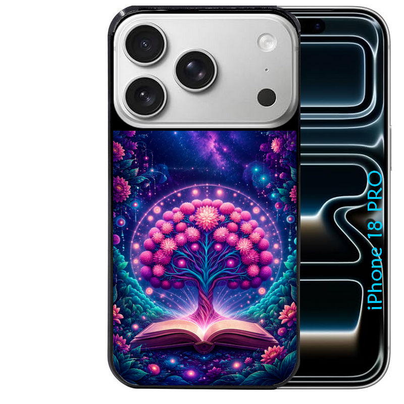 Coque pour Iphone 18 / PRO / PRO MAX / 18E arbre de vie violet
