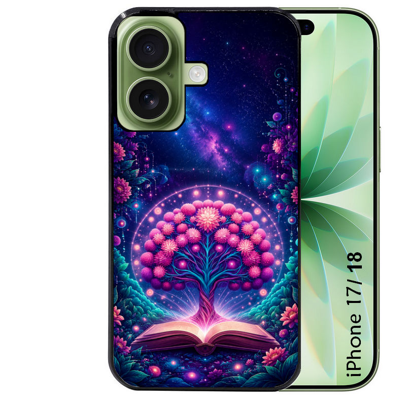 Coque pour Iphone 18 / PRO / PRO MAX / 18E arbre de vie violet