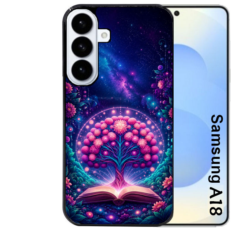 Coque pour Galaxy A08 A18 A28 A38 A58 arbre de vie violet