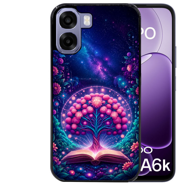 Coque pour Oppo A6 A6 A6K arbre de vie violet