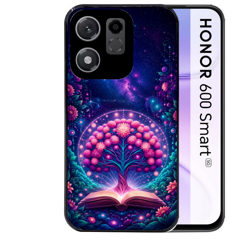 Coque pour Honor 600 SMART arbre de vie violet