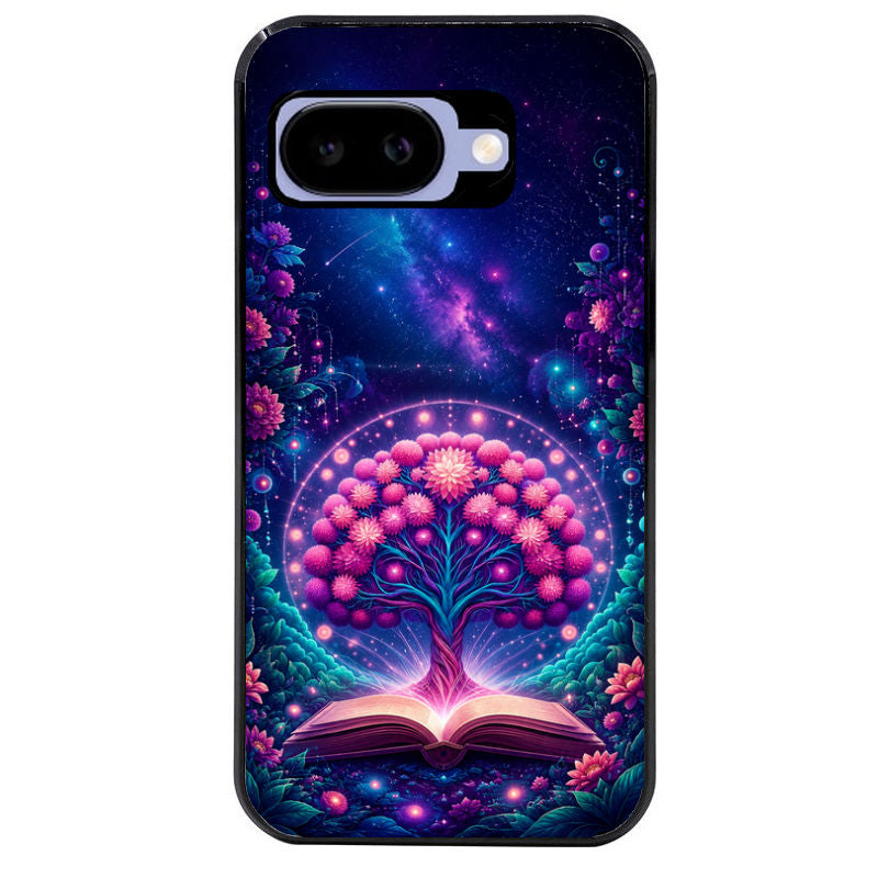 Coque pour Pixel 8A 9A 10A arbre de vie violet