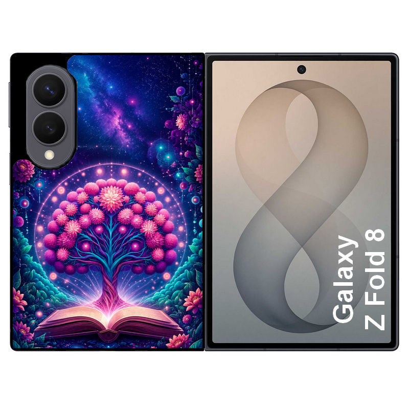 Coque pour Z FOLD 8 arbre de vie violet