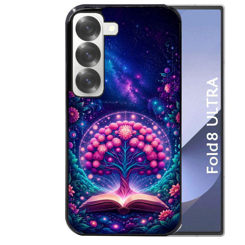 Coque pour Z Fold 8 / ULTRA arbre de vie violet