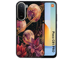 Coque pour POCO C81 PRO astro et fleurs
