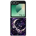 Coque pour Z FLIP 6 7 8 astro et lune violet
