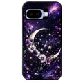 Coque pour Pixel 8A 9A 10A astro et lune violet