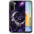 Coque pour POCO C81 PRO astro et lune violet