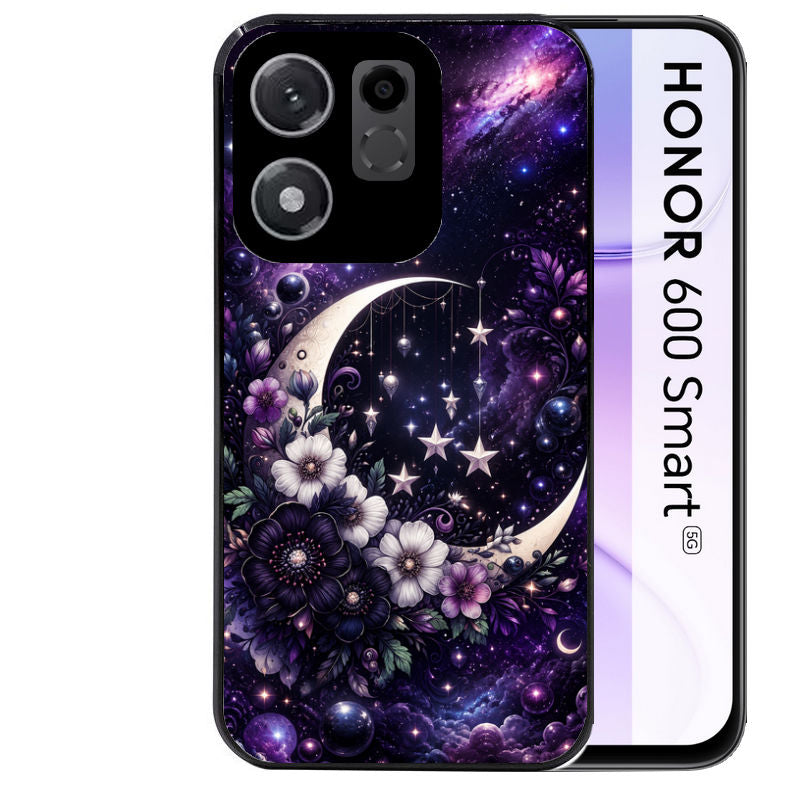 Coque pour Honor 600 SMART astro et lune violet