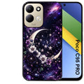 Coque pour POCO C95 PRO astro et lune violet