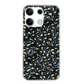Coque taperso pour POCO M6 PRO 4G avec motif leopard bleu protection antichoc personnalisée