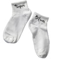 Chaussette courte super atsem disponible en blanc, rose, vert, jaune, violet et bleu